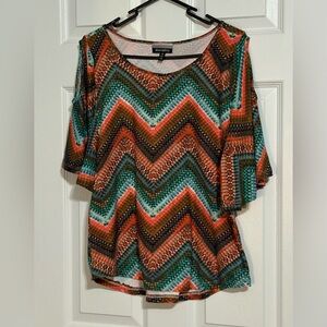 Allison Brittney Chevron Top - M